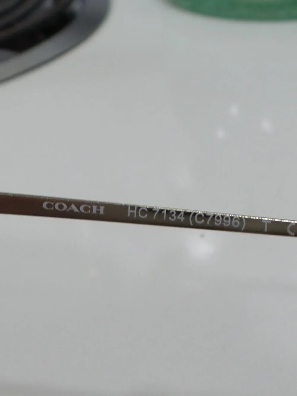 Coach HC7134 Shiny Light Gold Pink Gradient Sunglasses